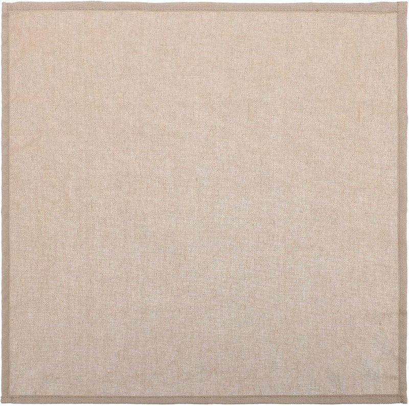 Linen Cotton Table Napkins 40X40 Cm Solid Khaki Heat Resistant Dining Restaurant Banquet - Image 1